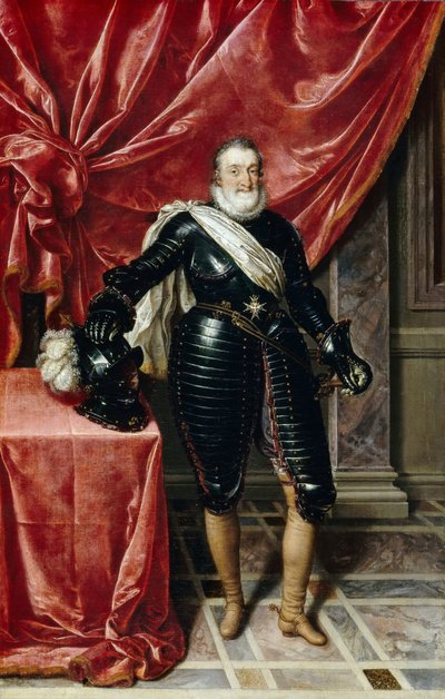 Heinrich IV. (1553-1610), König von Frankreich, in Rüstung von Frans Pourbus the Younger